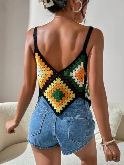 Blusa / cropped crochê