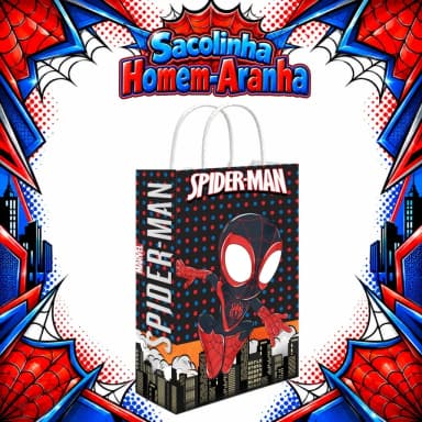 Arquivo de Corte SACOLINHA HOMEM ARANHA 05
