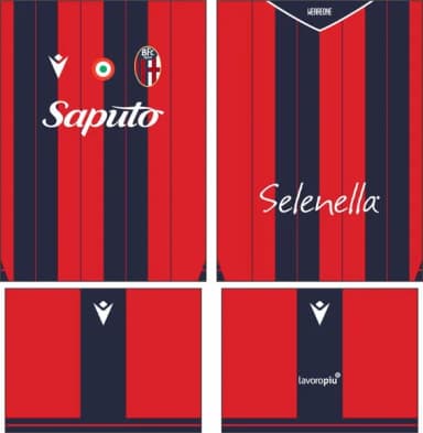 Arte Vetor Camisa Bologna Local 2025-2026