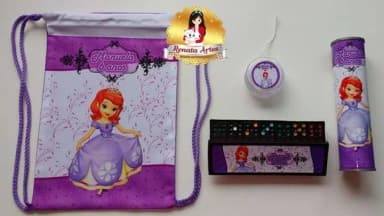 Kit Jogos na Mochila Princesinha Sofia