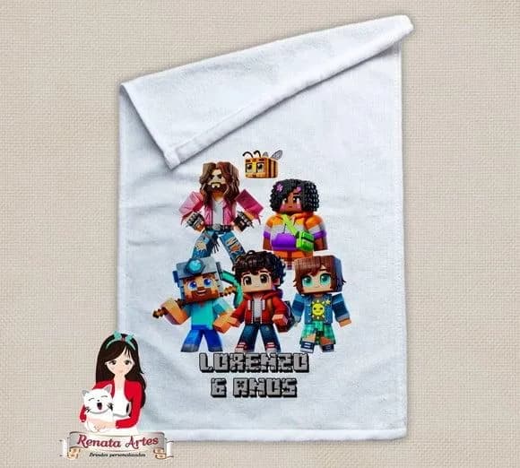 Toalhinha Personalizada Minecraft Filme
