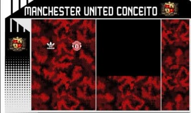 Vetor Da Camisa Manchester United Conceito