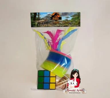 Kit Brinquedos Retrô Personalizado Tema Jurassic