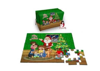 Necessaire Box com Quebra Cabeças Natal 2025