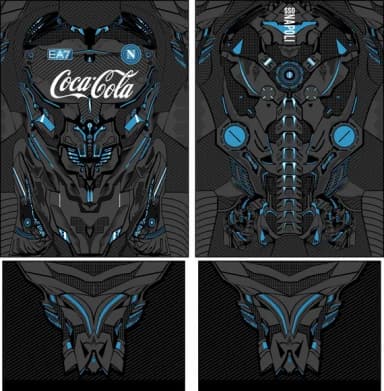 Arte Vetor Camisa Napoli Treino 2025-2026