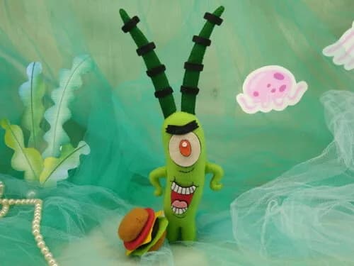 PLANKTON de feltro - Bob Esponja