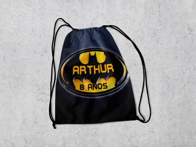 Mochilinha Personalizada para lembrancinhas do Batman