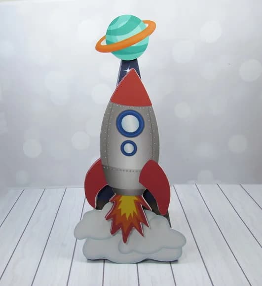 Caixa Pirâmide - Astronauta