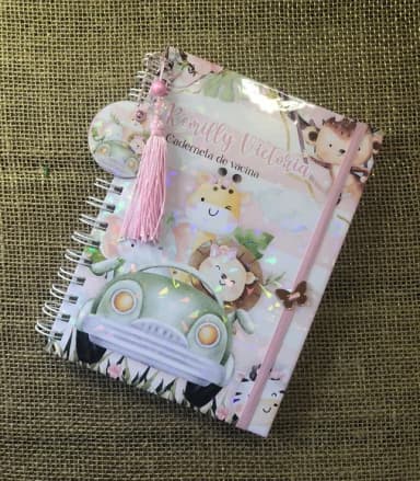 Caderneta de Saúde / Vacinação Personalizada - Safari Rosa