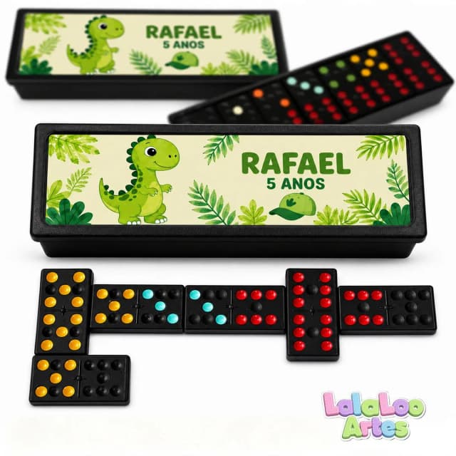 Dominó Dinossauro Personalizado