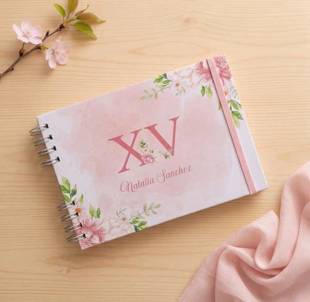 Caderno de Mensagens p/ Aniversário de 15 anos - Escolha a Capa