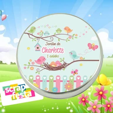 Latinhas Personalizadas Jardim Encantado