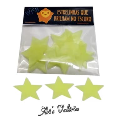 10 Estrelinhas Wish: o Poder dos Desejos - Brilham no Escuro