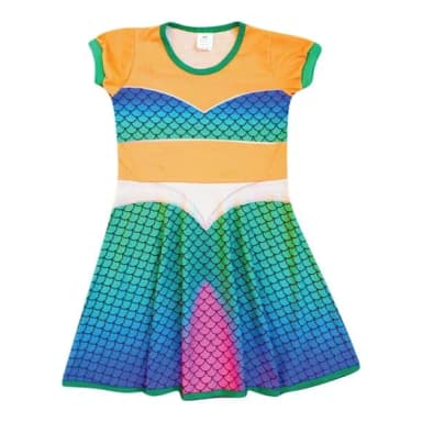 Vestido Infantil Sereia