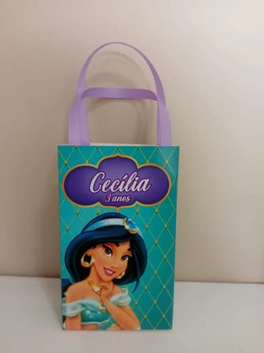 Sacolinhas Personalizadas Jasmine para Lembrancinhas