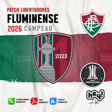 Patch Vetor Badge Fluminense Libertadores 2026