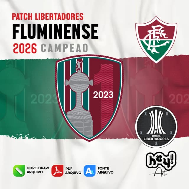 Patch Vetor Badge Fluminense Libertadores 2026