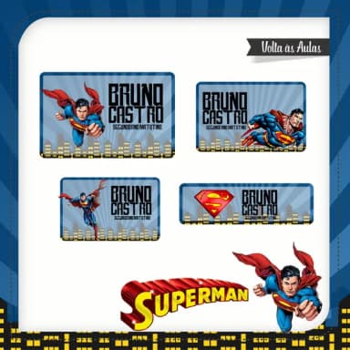 60 Etiquetas Superman
