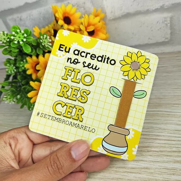Porta Mini Lixa Setembro Amarelo- Não Acompanha Lixa