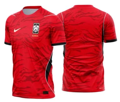Arte Vetor Camisa Coreia do Sul Local 2026