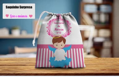 Saquinho Supresa para lembrancinhas de Batizado