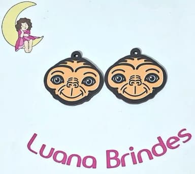 Pingente Et mdf Impresso 4cm Pacotes com 10 Unidades