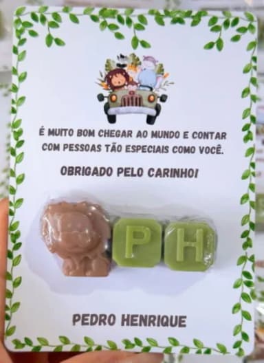 Card com Bicho e 2 Letras