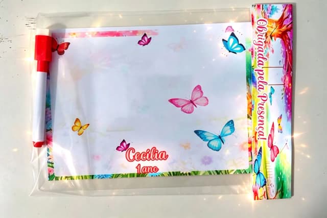 Lousa Magica Infantil Personalizada Jardim Encantado