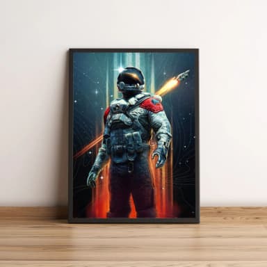Quadro Astronauta Do Futuro 75