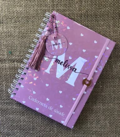 Caderneta de Saúde / Vacinação Personalizada Clean Corações