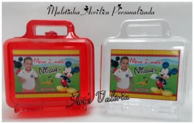 Maletinha de Acrílico Personalizada - 13cm