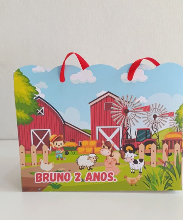 Sacola Personalizada Fazendinha