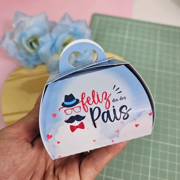 Caixa 1 Doce ou Bombom Dia dos Pais - Enviado Desmontado