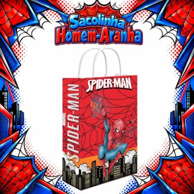 Arquivo de Corte SACOLINHA HOMEM ARANHA 06