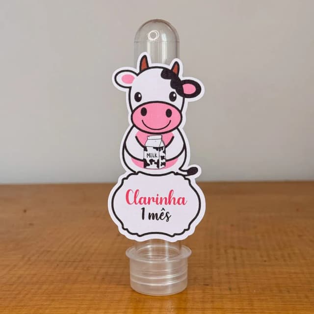 Apliques para Tubetes Personalizados VAQUINHA - Decoração de Festa | Lembrancinhas | Aniversário | Personalizados