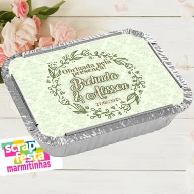Marmitinha Personalizada Festa de Casamento