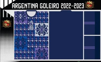 Vetores Camisa Argentina Goleiro 2022-2023