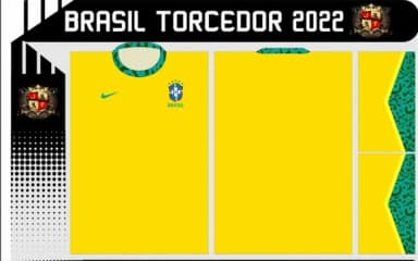 Vetor Da Camisa Brasil Torcedor 2022