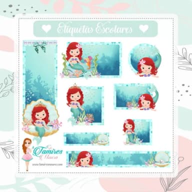 60 Etiquetas Escolares Personalizadas Prova D'agua