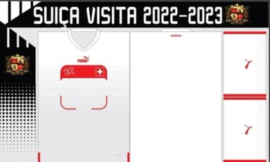 Vetores Camisa Suiça Visita 2022-2023