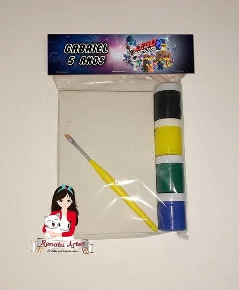 Kit Pintura Personalizado Lego Movie