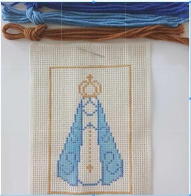 Kit para bordar tapeçaria - Talagarça grossa