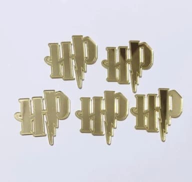 Aplique Hp Harry Potter 3,5cm Acrilico Pacote com 10 Unidade