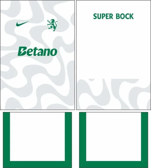 Arte Vetor Camisa Sporting Cp Visita 2025-2026