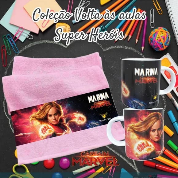 Kit Toalhinha com Garrafa Personalizada