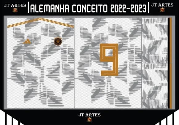 Vetor Camisa da Alemanha Conceito 2022