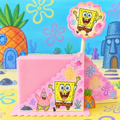 Centro de Mesa Porta-Guardanapo Personalizado para Festa Infantil