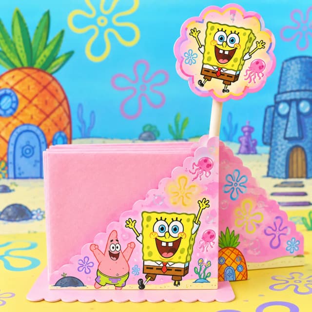 Centro de Mesa Porta-Guardanapo Personalizado para Festa Infantil