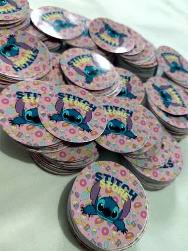ADESIVO 3x3CM PERSONALIZADO KIT 30 UNDS