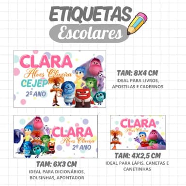 60 Etiquetas Personalizadas